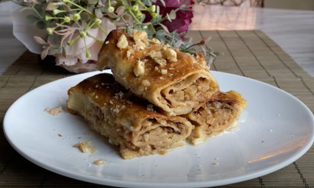 Odlična poslastica: Zapečene palačinke sa orasima