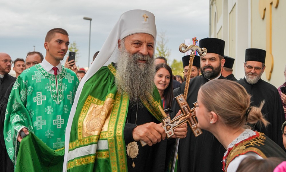 Patrijarh Porfirije u Mariboru: Osveštao Hram Svetih Kirila i Metodija