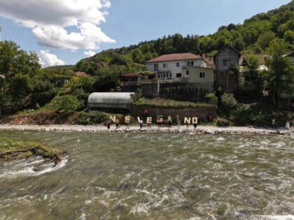Uprkos ranijoj zabrani radova: Bageri ponovo na obali Vrbasa u Srpskim Toplicama VIDEO