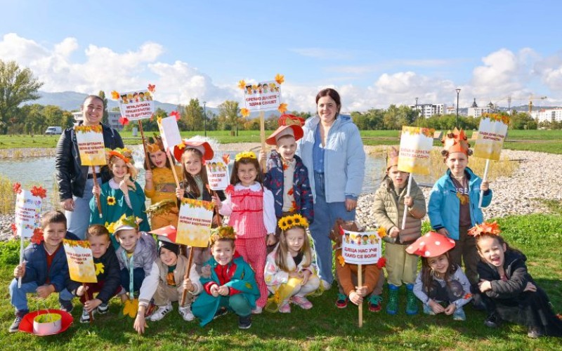 Povodom „Nedjelje djeteta“: Najmlađi posadili 16 sadnica u najvećem gradskom parku