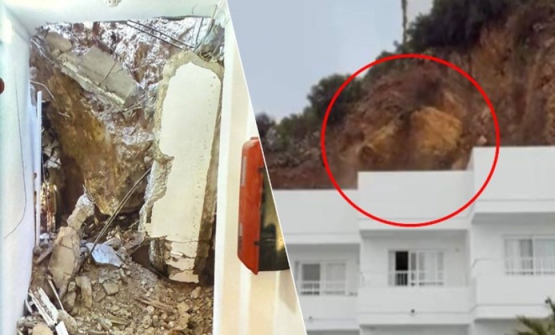Stampedo na popularnom ljetovalištu: Stijena se srušila na hotel pun turista VIDEO