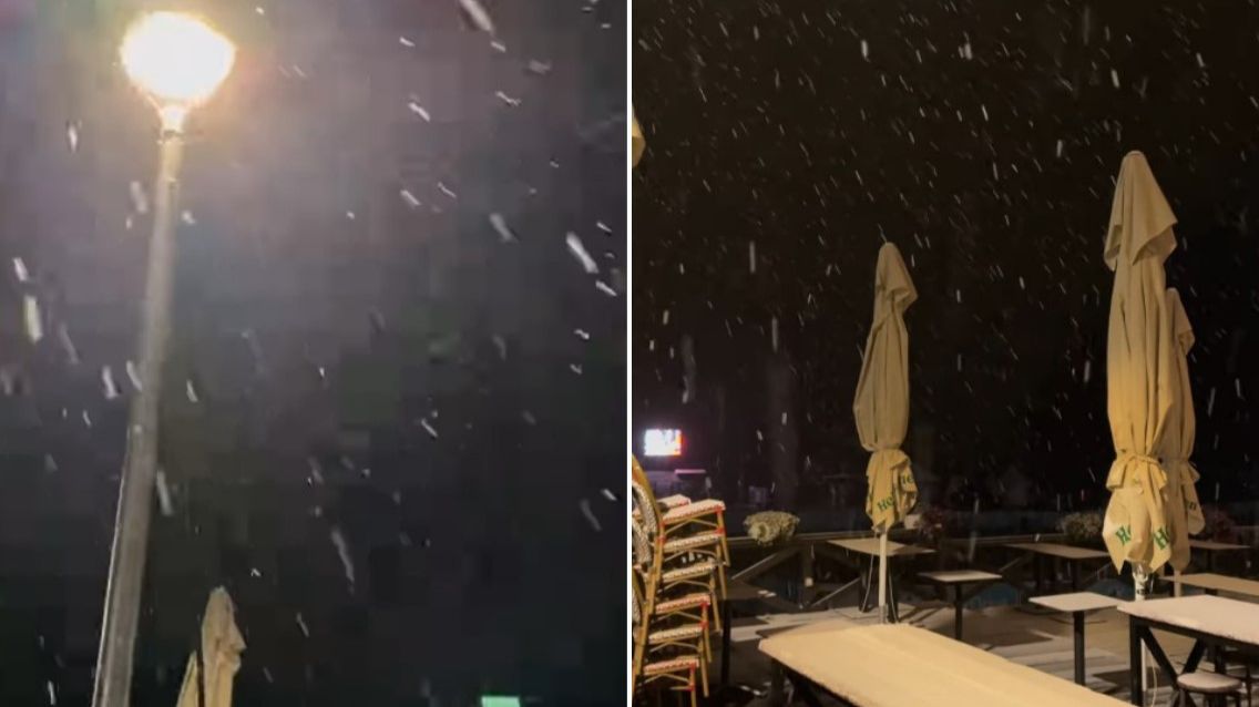 Pad temperature: Snijeg pao na planini, formirao se bijeli pokrivač VIDEO