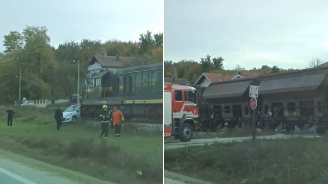 Drama u Srebreniku: Voz udario u automobil, vatrogasci na terenu