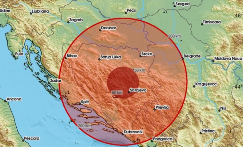 Zemljotres u BiH, građani tvrde da je bio kratak i jak: “Mačke i ptice su se uznemirile” FOTO