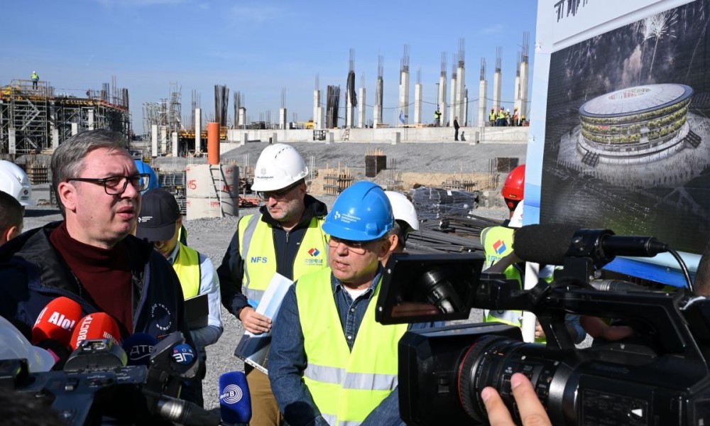 Vučić obišao radove: Evo kada će biti završen Nacionalni stadion