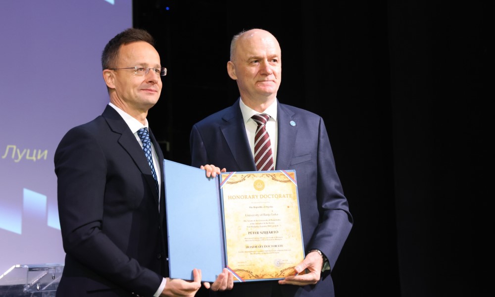 Cvijanovićeva poručila: Počasni doktorat znak poštovanja prema Sijartu i Mađarskoj