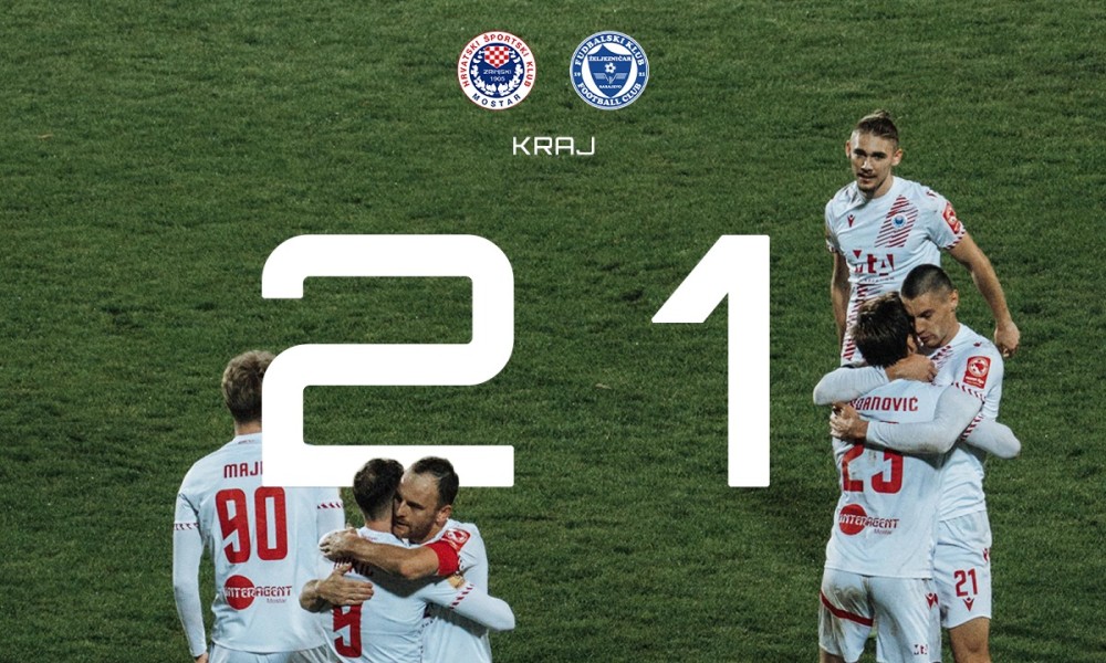 Željezničar pao u Mostaru: Zrinjski preuzeo prvo mjesto na tabeli