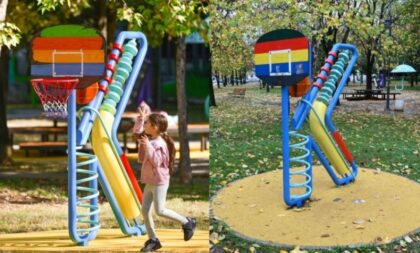 Ljuljaške uništene, koš otkinut! “Ćirilični park” u Banjaluci često na meti vandala FOTO