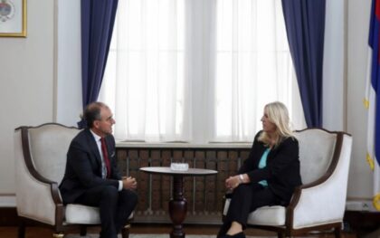 Cvijanovićeva sa Sorekom: U fokusu aktuelna politička i ekonomska situacija u Srpskoj i BiH