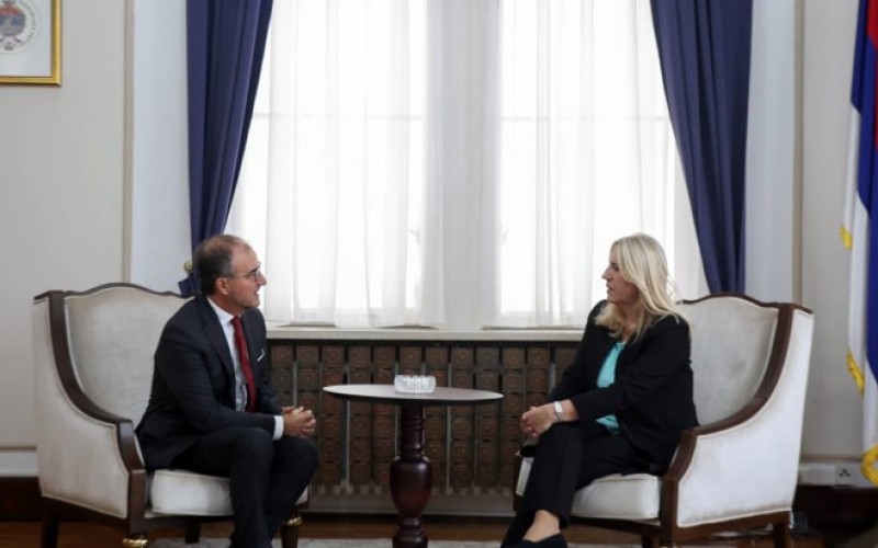 Cvijanovićeva sa Sorekom: U fokusu aktuelna politička i ekonomska situacija u Srpskoj i BiH