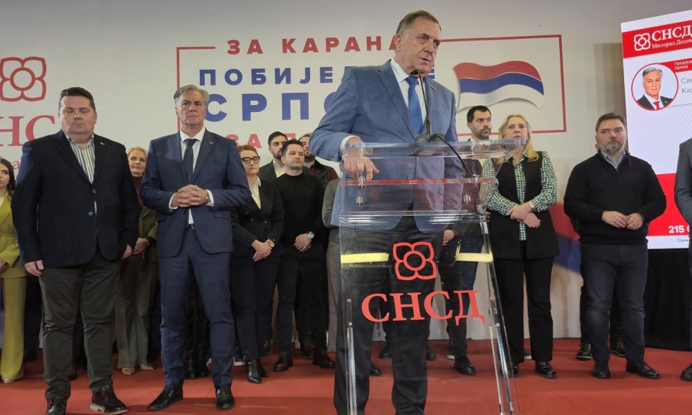 Dodik proglasio pobjedu: Čestitam Karanu izbor za predsjednika FOTO/VIDEO