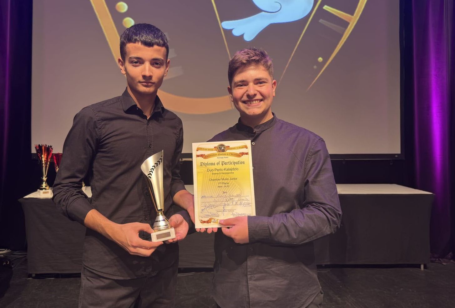 Đorđe Perić i Nemanja Kalajdžić donijeli zlato iz Francuske za Muzičku školu “Kornelije Stanković”