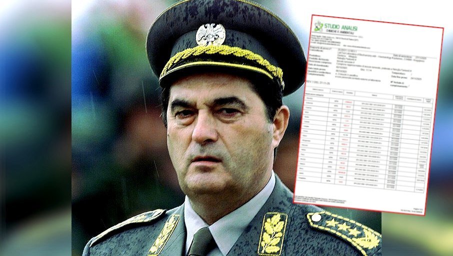 Rezultati italijanske laboratorije: Uranijum i teški metali otkriveni u tkivu generala Pavkovića