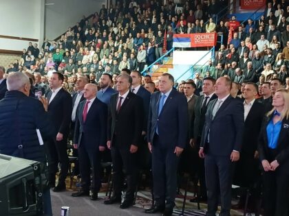 Karan i Dodik u Trebinju: Svi moramo da stanemo u odbranu Republike Srpske FOTO