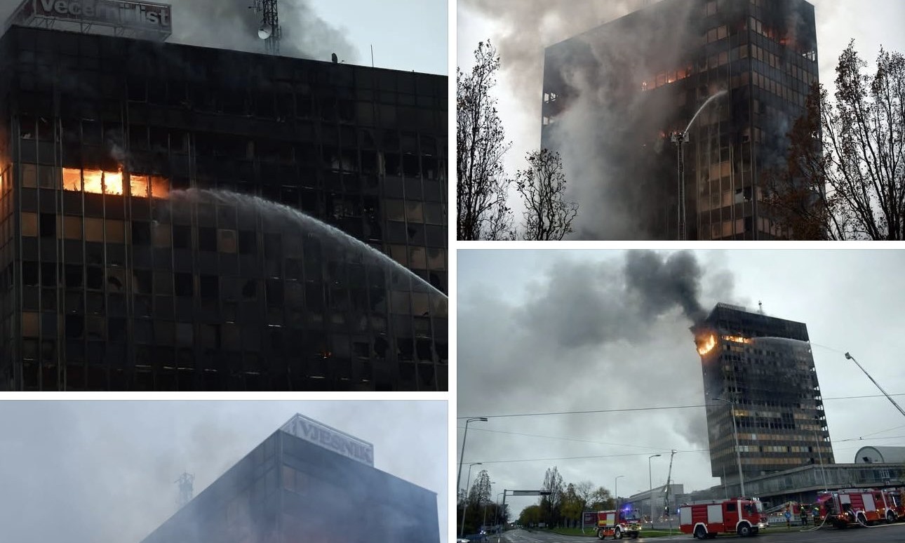 Kako je počeo požar u neboderu Vjesnika: Maloljetnik se javio policiji i ispričao detalje