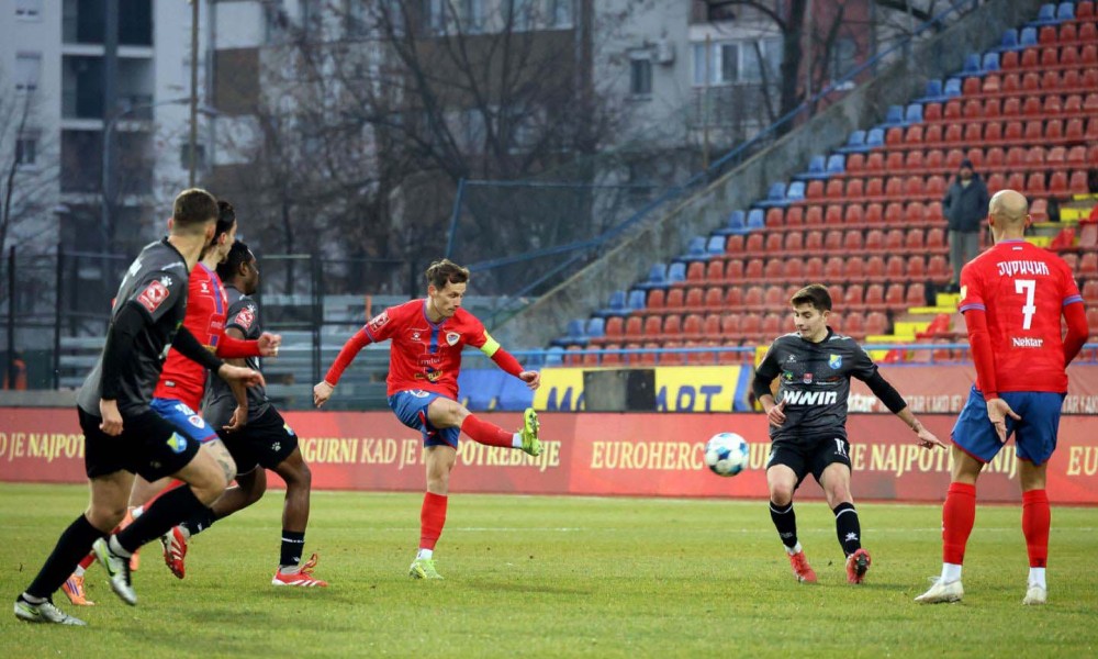 Rudar lako poražen: Borac tresao mrežu tri puta