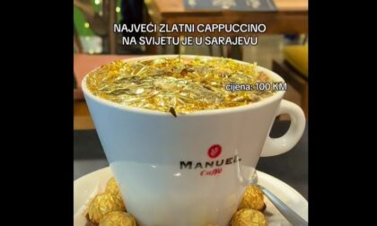 Užitak vrijedan 100 KM: Restoran u Sarajevu služi najveći kapućino VIDEO
