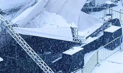 Incident u Hrvatskoj! Od težine snijega se srušila pozornica, srećom nema povrijeđenih