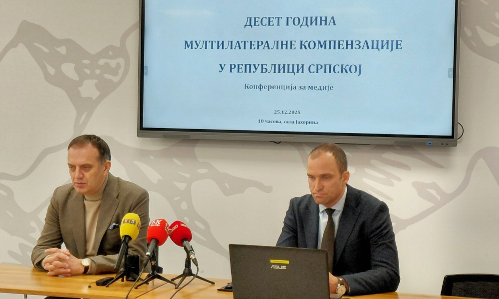 Račić potvrdio: U 10 godina kompenzovano 1,55 milijardi KM obaveza