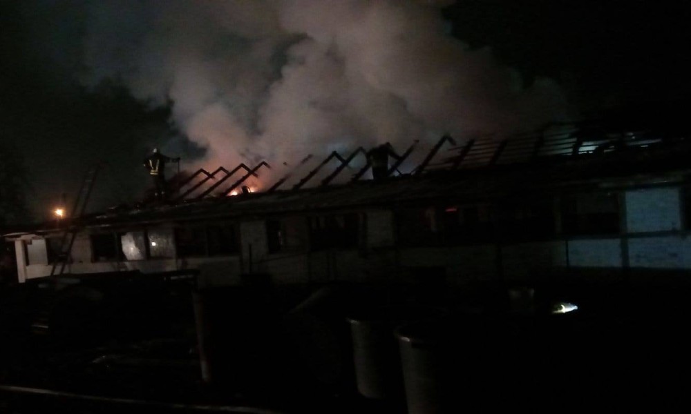 Objekat ostao bez krova: Ugašen požar na farmi svinja FOTO