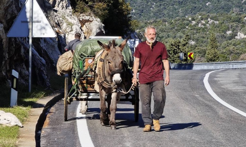 Prošao Dolinu Neretve: Francuz sa magarcima putuje iz Marseja u Indiju FOTO