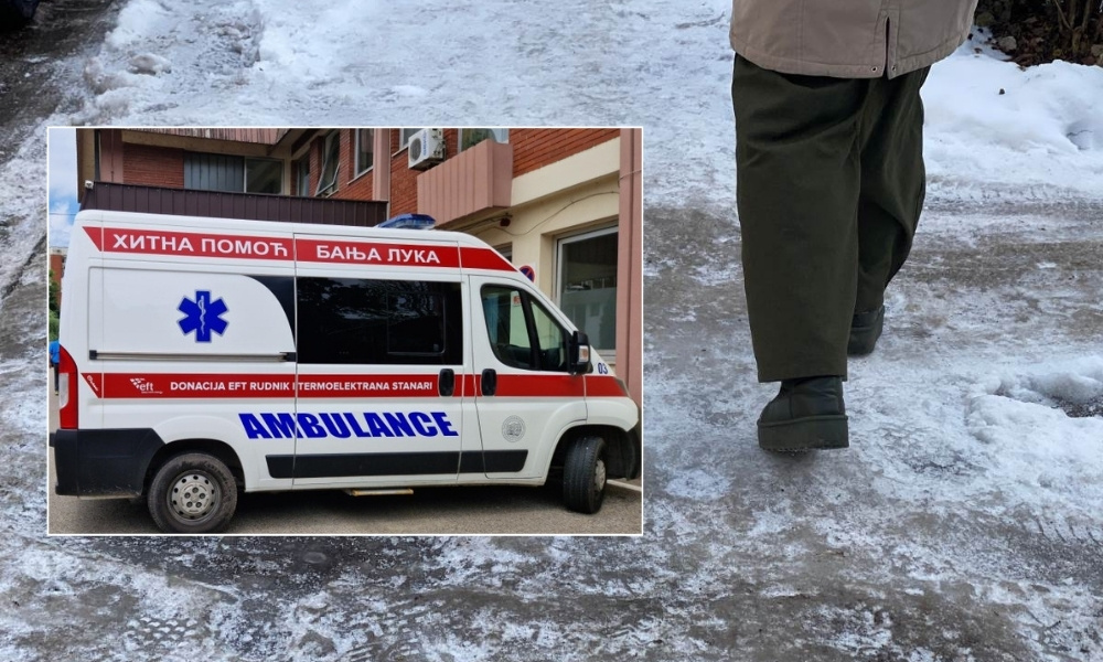 Poledica paralizovala grad: Sve više povrijeđenih na ulicama Banjaluke