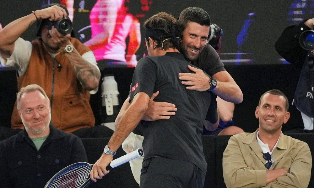 Slika koja govori više od riječi: Susret Đokovića i Federera u Melburnu