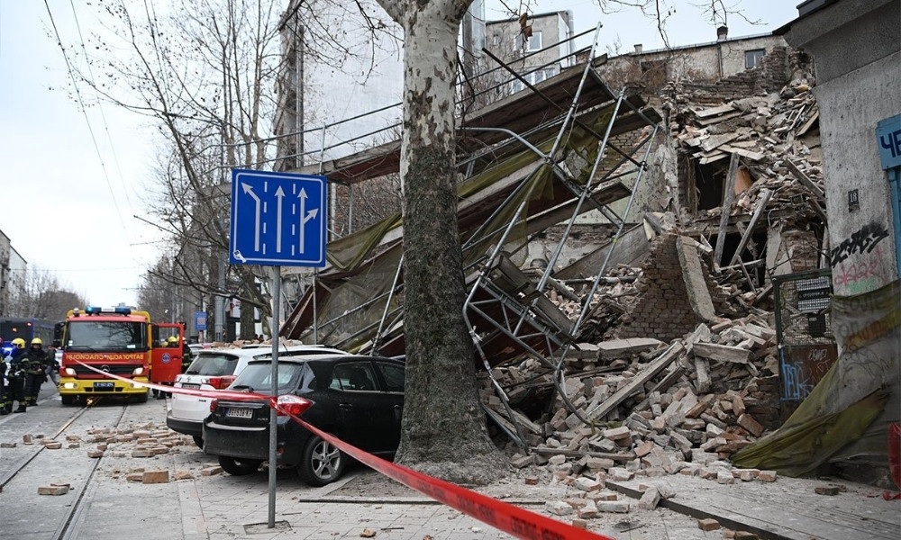 Pad kuće i skele u centru grada: Novi detalji iz Ulice Džordža Vašingtona FOTO