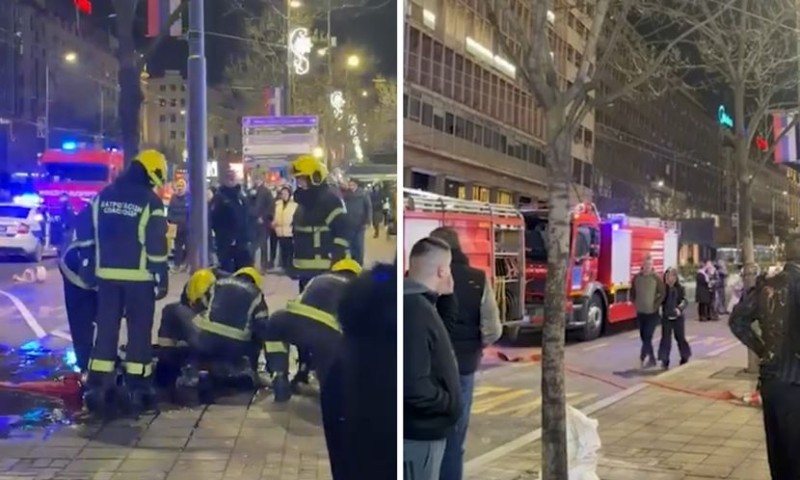 Požar u stanu: Vatrogasci blokirali ulicu, jedna osoba povrijeđena