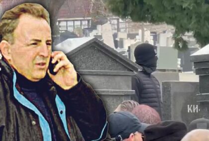 Misteriozni maskirani muškarac na Arkanovom pomenu: Sav u crnom, prekrio cijelo lice