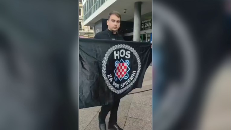 Reagovala policija: Prekršajna prijava za isticanje ustaške zastave i pozdrava “Za dom spremni”