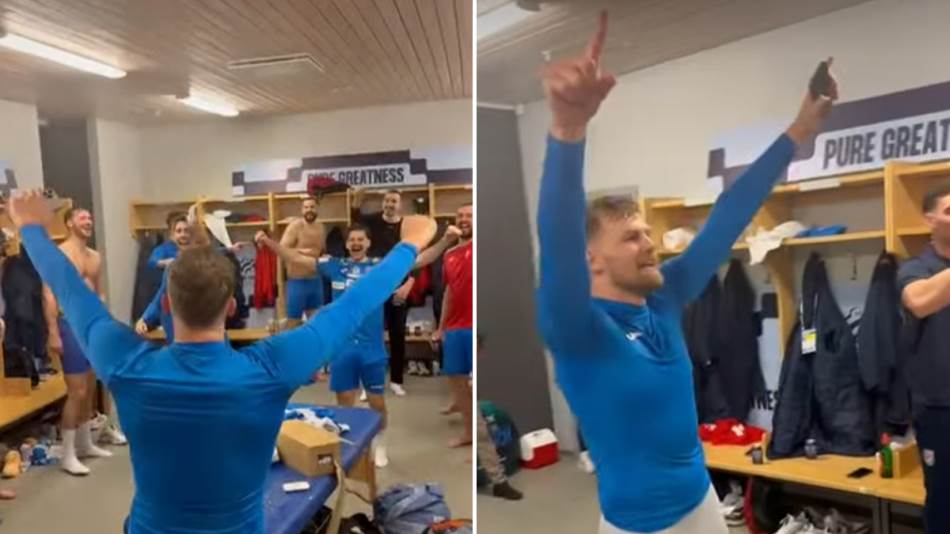Hrvati pjevali “Za dom spremni”: Skandal u svlačionici – grmi Tompson i ustaški pozdrav VIDEO
