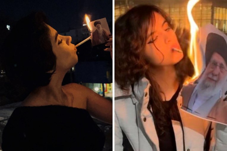 Novi simbol pobune: Iranke pale cigarete slikama ajatolaha Hameneija VIDEO