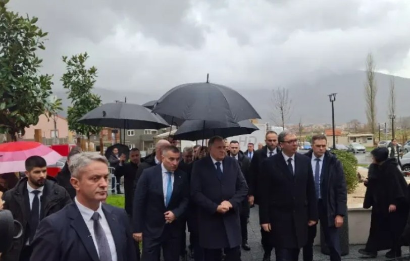 Projekat težak više od 120 miliona KM: Zvaničnici Srpske i Srbije stigli u objekat trebinjske bolnice