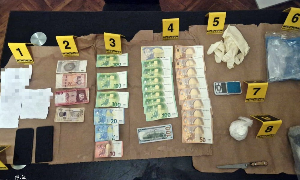 Zaplijenjeno više od 700 grama kokaina: Uhapšene dvije osobe bliske kriminalnoj grupi