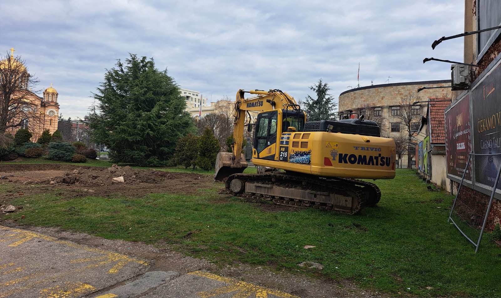 Bager kod bana! Počeli radovi na parohijskom domu u Banjaluci FOTO/VIDEO