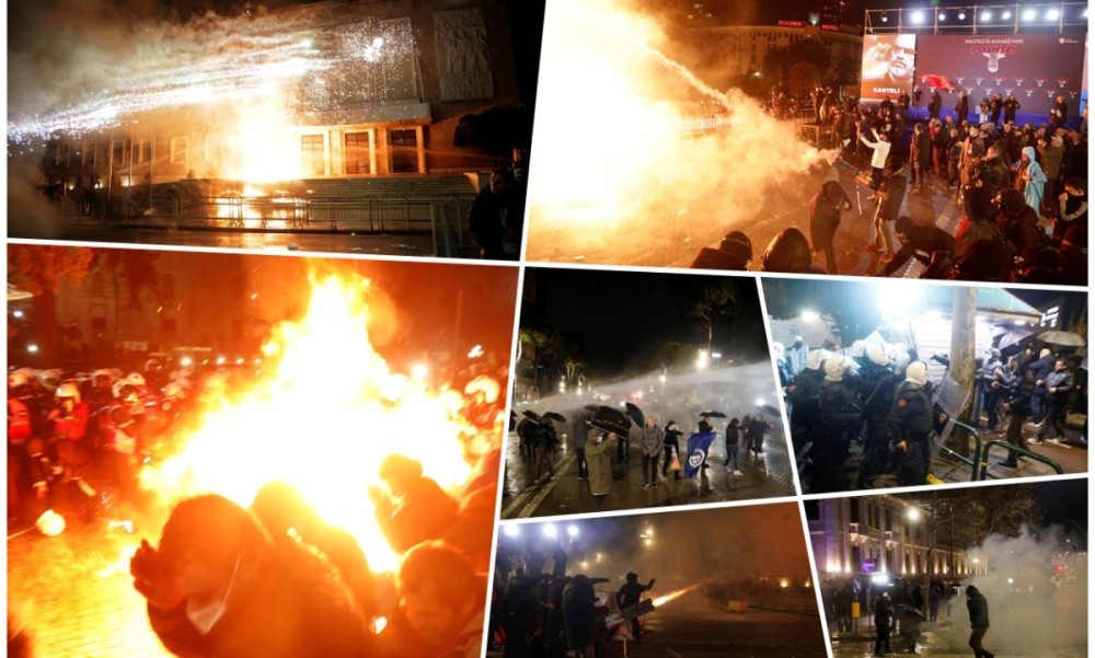 Haos u Tirani: Policija koristila suzavac i vodene topove u sukobu sa demonstrantima