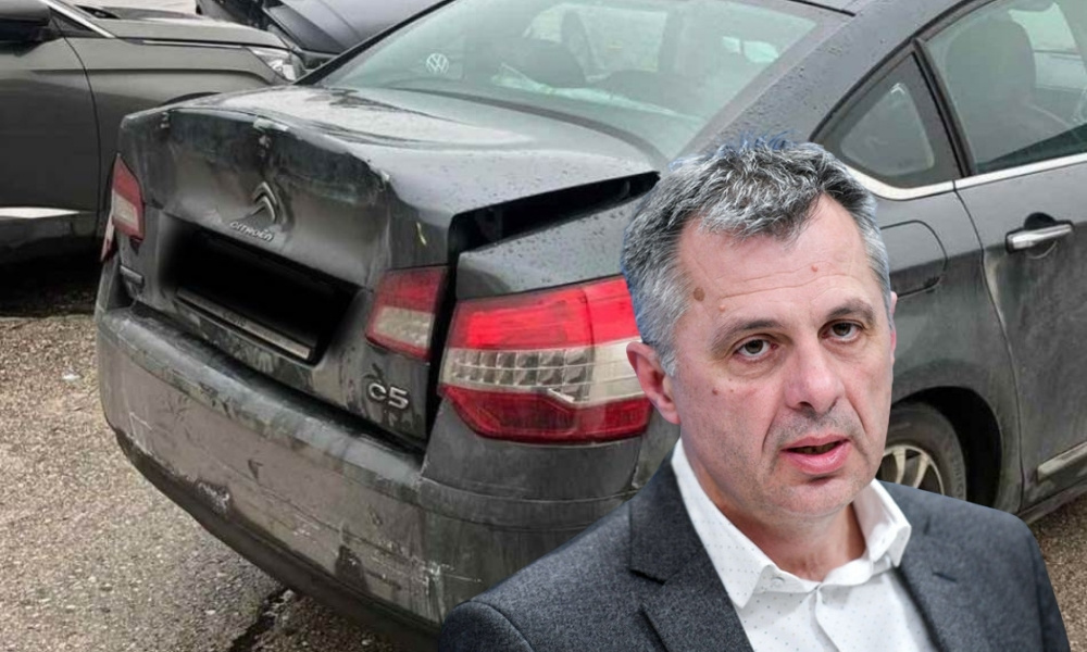Radojičić u saobraćajnoj nezgodi: Autobus udario u njegov automobil FOTO
