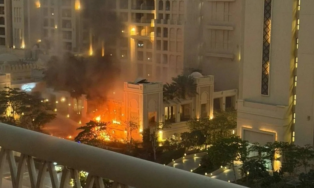 Iranski napad u srce turizma: Gorio luksuzni hotel u Dubaiju FOTO/VIDEO