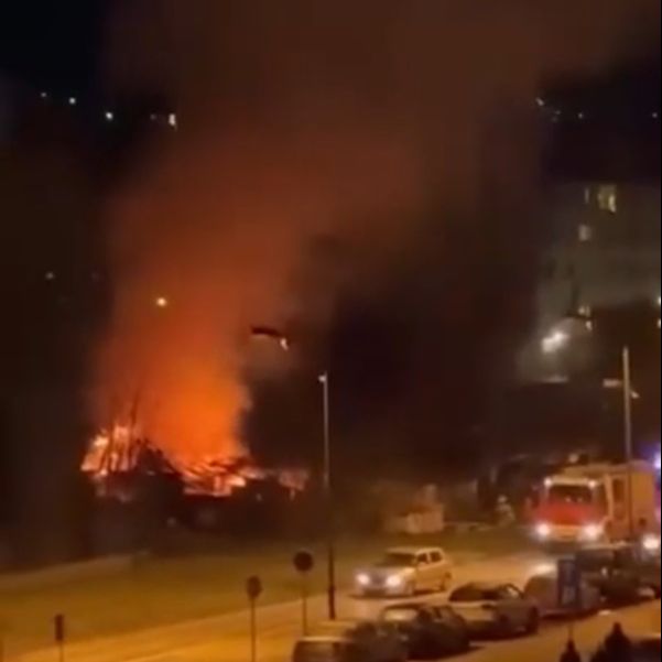 Požar u Sarajevu: Gorio napušteni objekat