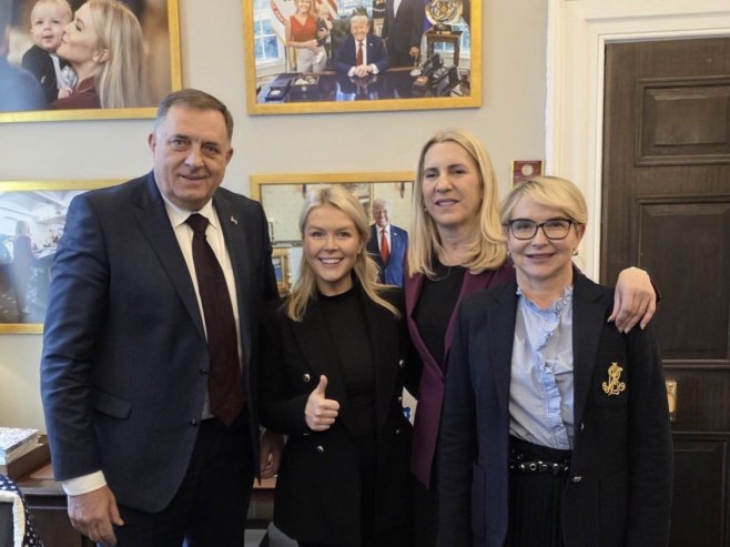Delegacija Srpske u Bijeloj kući: Veoma dobar razgovor sa sekretarkom predsjednika Trampa FOTO