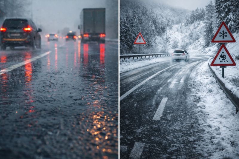 Mokri i klizavi kolovozi na većini putnih pravaca, poledica u višim predjelima