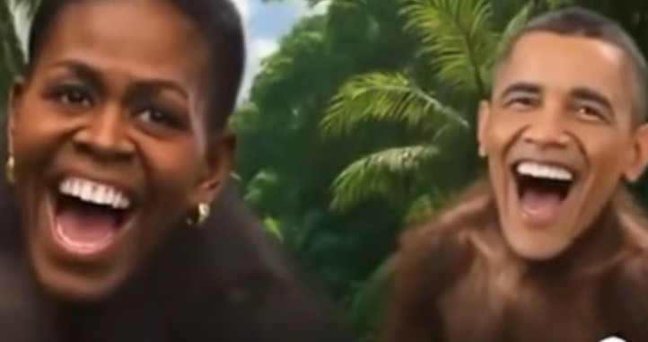 Skandalozno! Bijela kuća uklonila video u kojem su Obame prikazane kao majmuni VIDEO