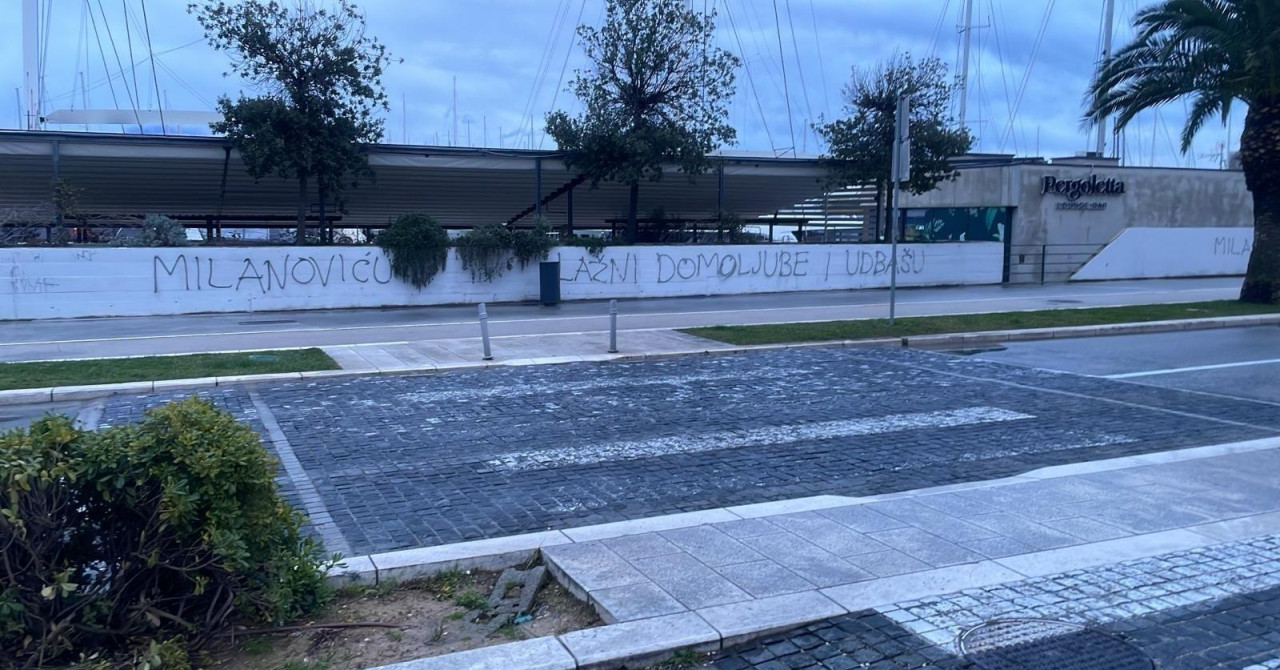 U Splitu uvredljivi grafiti na račun Zorana Milanovića: “Vrati Tuđmanovu bistu”