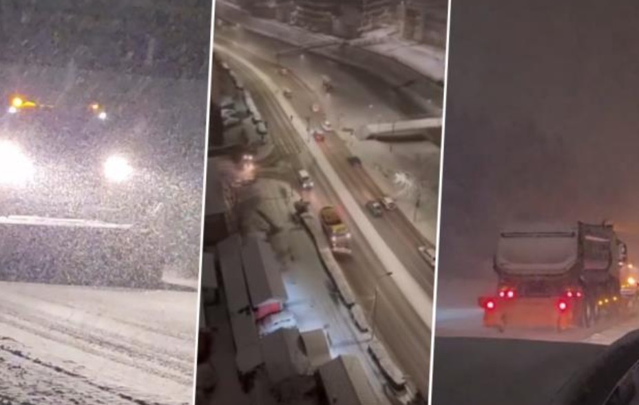 Veje po Srbiji! Pod snijegom i auto-put, temperatura ide u minus VIDEO