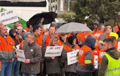 Radnici željezare u Zenici stigli u Sarajevo: Upozoravaju na posljedice prekida rada VIDEO