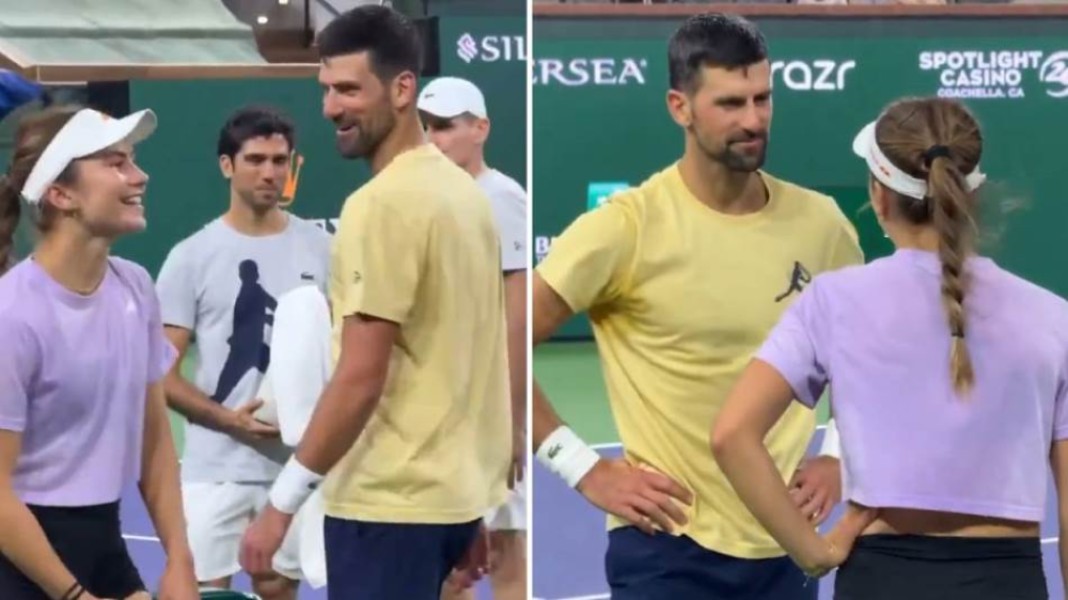 Savjeti od GOAT-a: Susret Đokovića i Ive Jović VIDEO