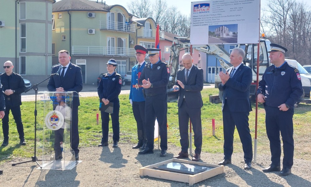 Položen kamen temeljac: Srbac dobija novi objekat policijske stanice FOTO