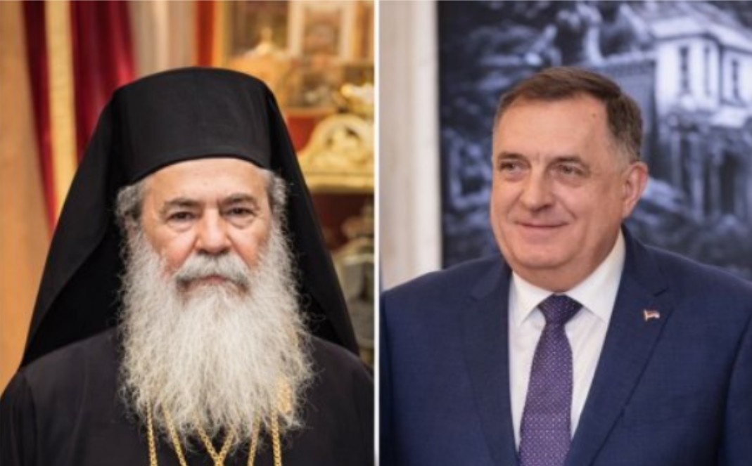 Dodik razgovarao sa jerusalimskim patrijarhom: Svi se mole za prestanak oružanih sukoba