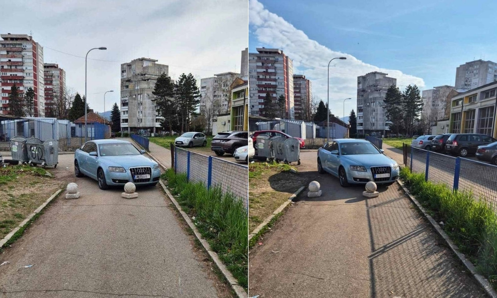 Svaki dan ista slika: Auta u Boriku zatvaraju prolaz, niko ne reaguje FOTO